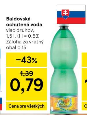 Baldovská ochutená voda
