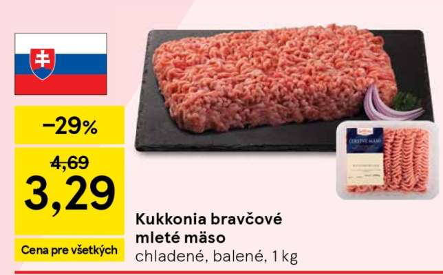 Kukkonia bravčové mleté mäso