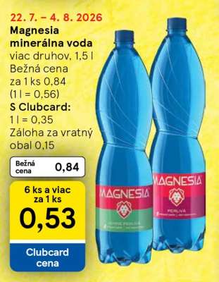 Magnesia minerálna voda