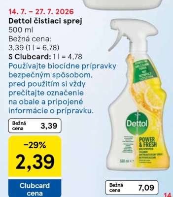 Dettol čistiaci sprej