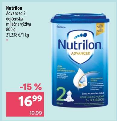Nutrilon Advanced 2 dojčenská mliečna výživa