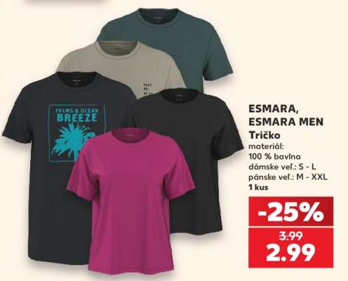 ESMARA, ESMARA MEN Tričko