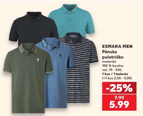 ESMARA MEN Pánske polotričko