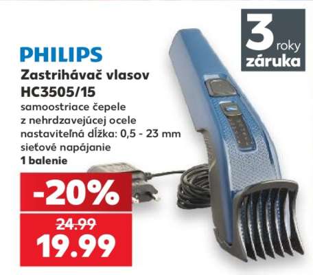 PHILIPS Zastrihávač vlasov HC3505/15