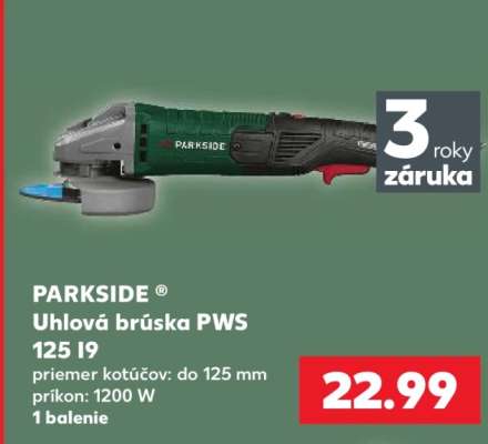PARKSIDE Uhlová brúska PWS 125 I9