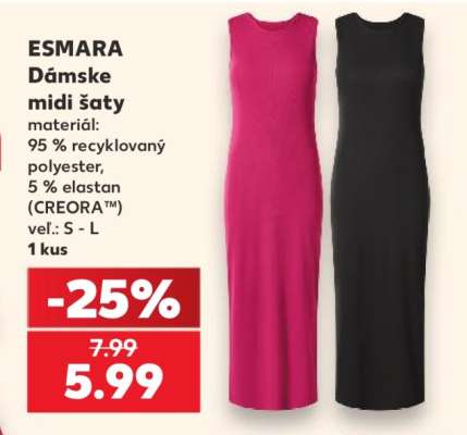 ESMARA Dámske midi šaty
