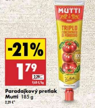 Paradajkový pretlak Mutti 185 g