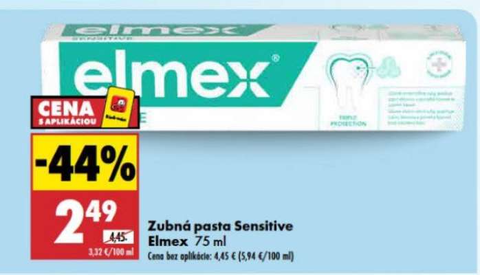 Zubná pasta Sensitive Elmex 75 ml