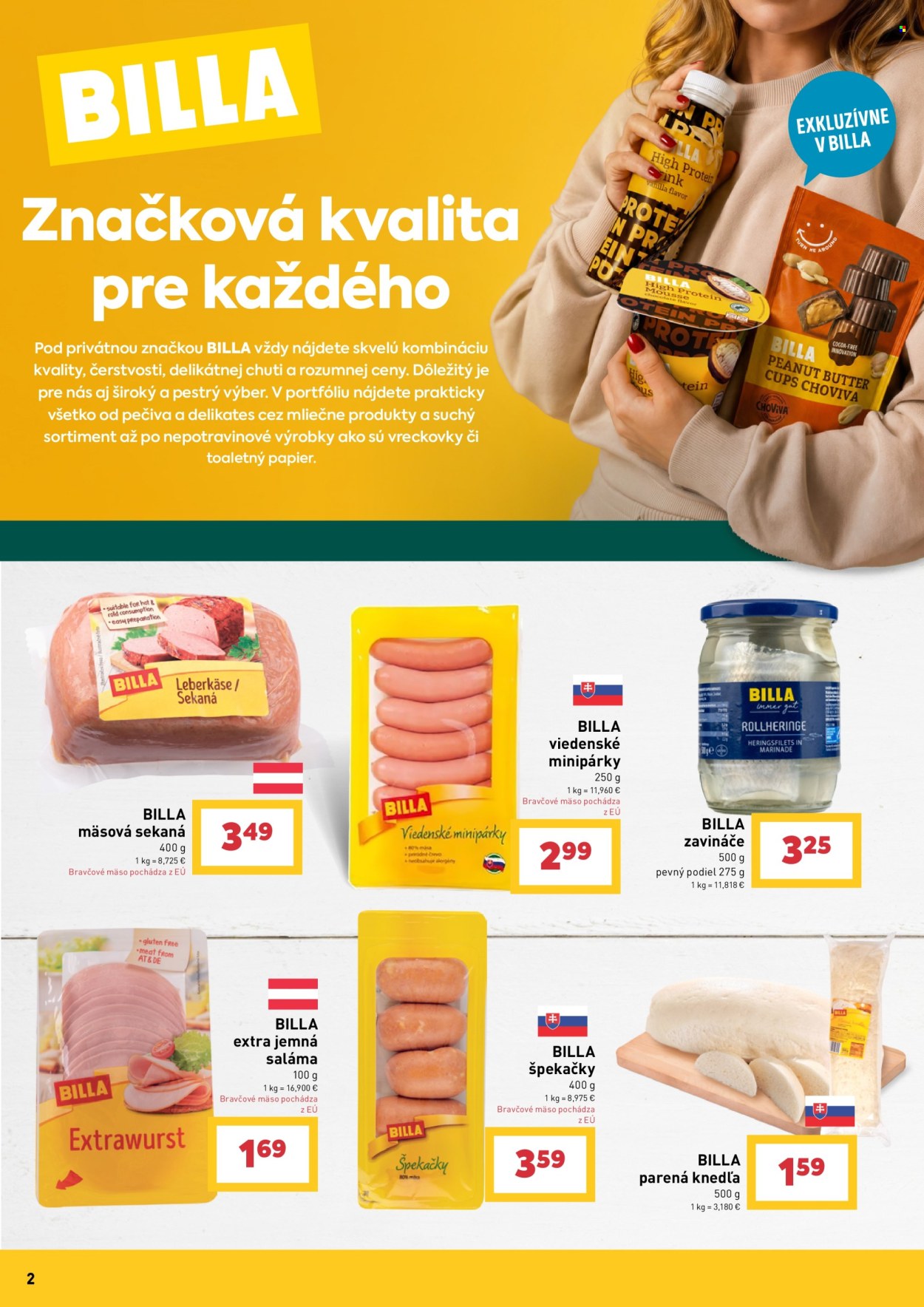 Leták Billa - 22.7.2026 - 18.8.2026. Strana 2