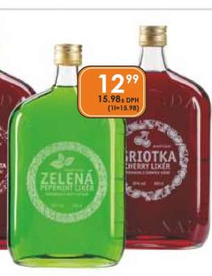 ZELENÁ PEPRMINT LIKER