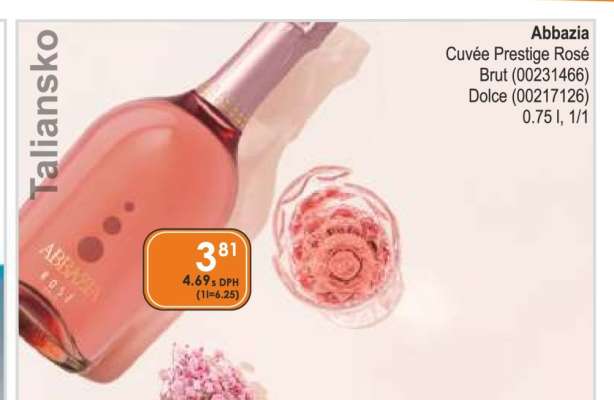 Abbazia Cuvée Prestige Rosé Brut (00231466) Dolce (00217126)
