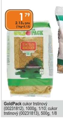 GoldPack cukor trstinový