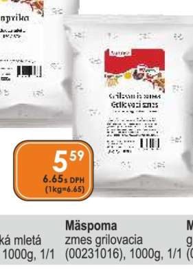 Mäspoma zmes grilovacia