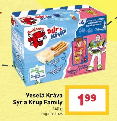 VESELÁ KRAVA SÝR A KRUP FAMILY