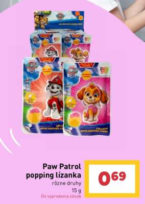 Paw Patrol popping lízanka
