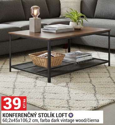 KONFERENČNÝ STOLÍK LOFT
