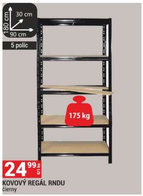 KOVOVÝ REGÁL RNDU