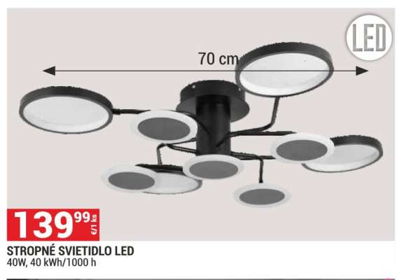 STROPNÉ SVIETIDLO LED