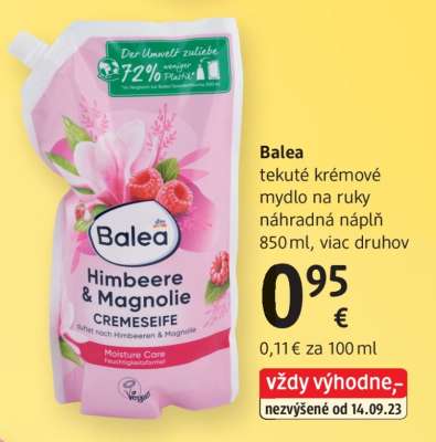 Balea tekuté krémové mydlo na ruky náhradná náplň