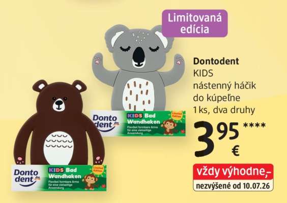 Dontodent KIDS nástenný háčik do kúpeľne