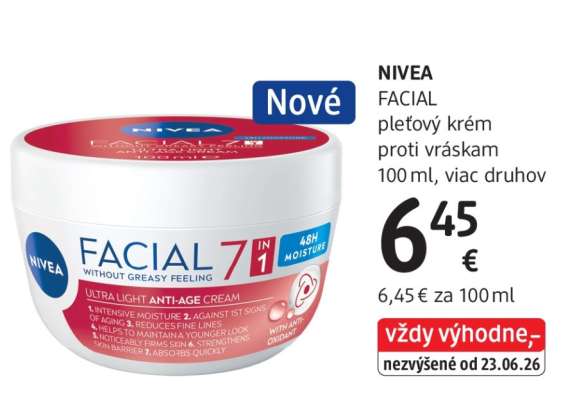 NIVEA FACIAL pleťový krém proti vráskam