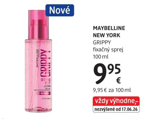 MAYBELLINE NEW YORK GRIPPY fixačný sprej