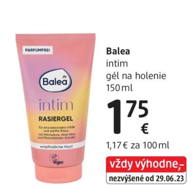 Balea intim gél na holenie