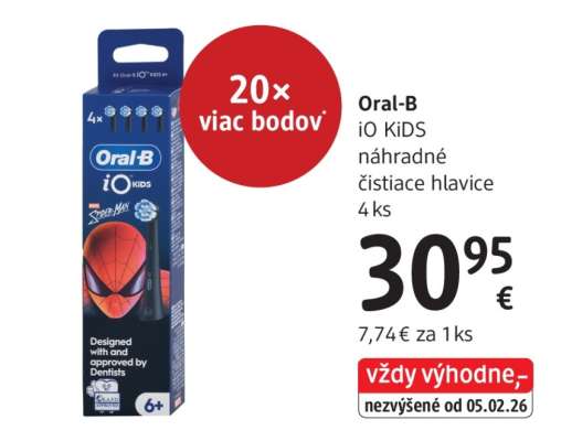 Oral-B iO KiDS náhradné čistiace hlavice 4 ks