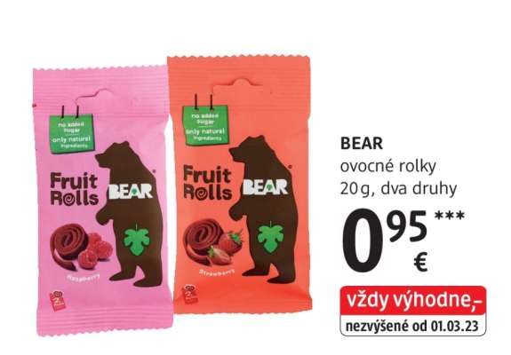 BEAR OVOCNÉ ROLKY