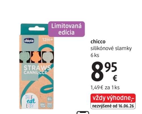 chicco silikonové slamky 6 ks