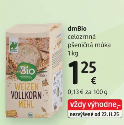 dmBio Weizen Vollkorn Mehl