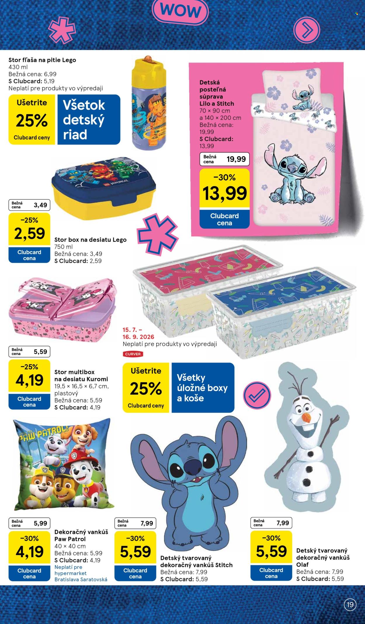 Leták TESCO hypermarket - 3.8.2026 - 13.9.2026. Strana 19