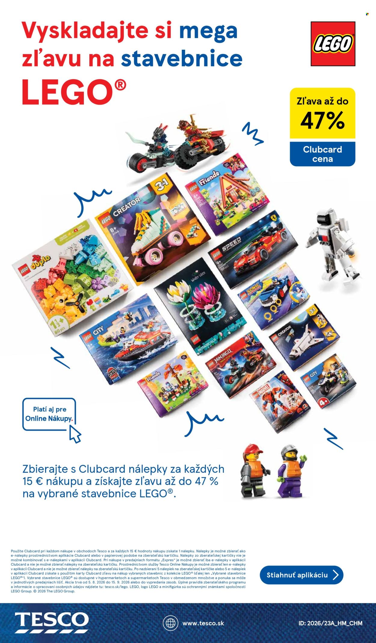 Leták TESCO hypermarket - 3.8.2026 - 13.9.2026. Strana 22
