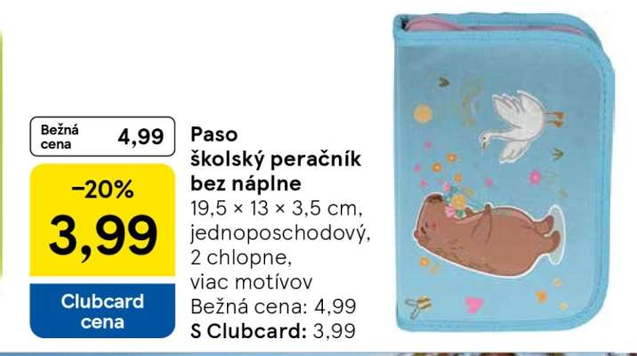 Paso školský peračník bez náplne