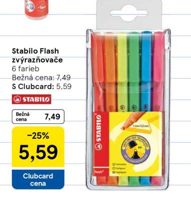 Stabilo Flash zvýrazňovače