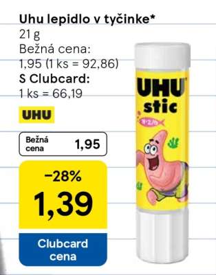 Uhu lepidlo v tyčinke