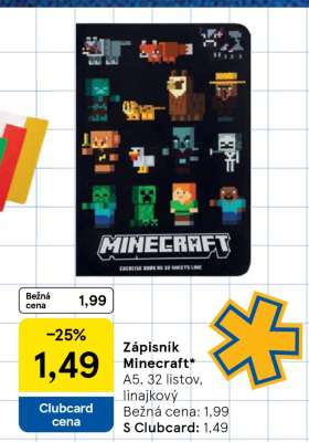 Zápisník Minecraft