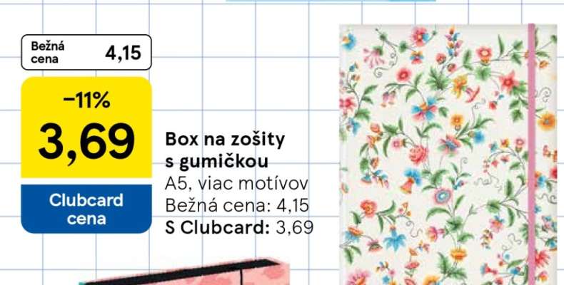 Box na zošity s gumičkou