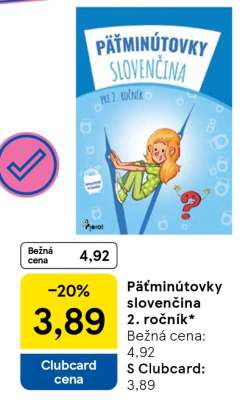 Päťminútovky slovenčina 2. ročník