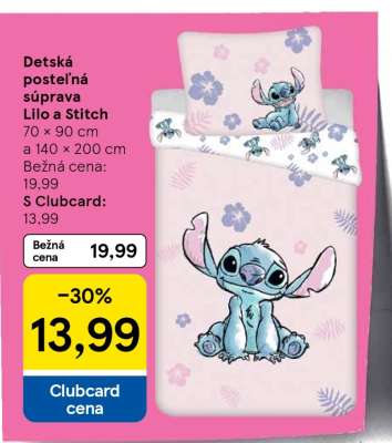 Detská posteľná súprava Lilo a Stitch