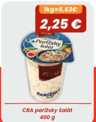 CBA Parížsky šalát 400 g