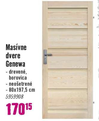 Masívne dvere Genewa