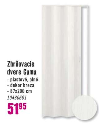 Zhrňovacie dvere Gama