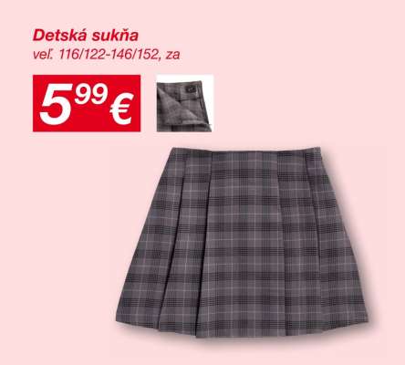 Detská sukňa