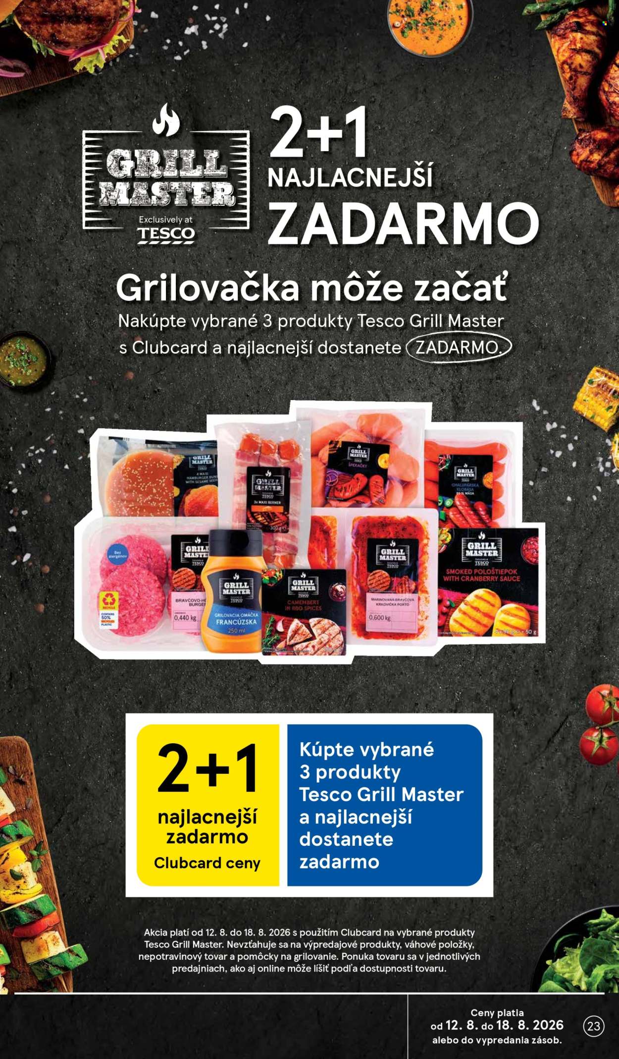 Leták TESCO - 12.8.2026 - 18.8.2026. Strana 23