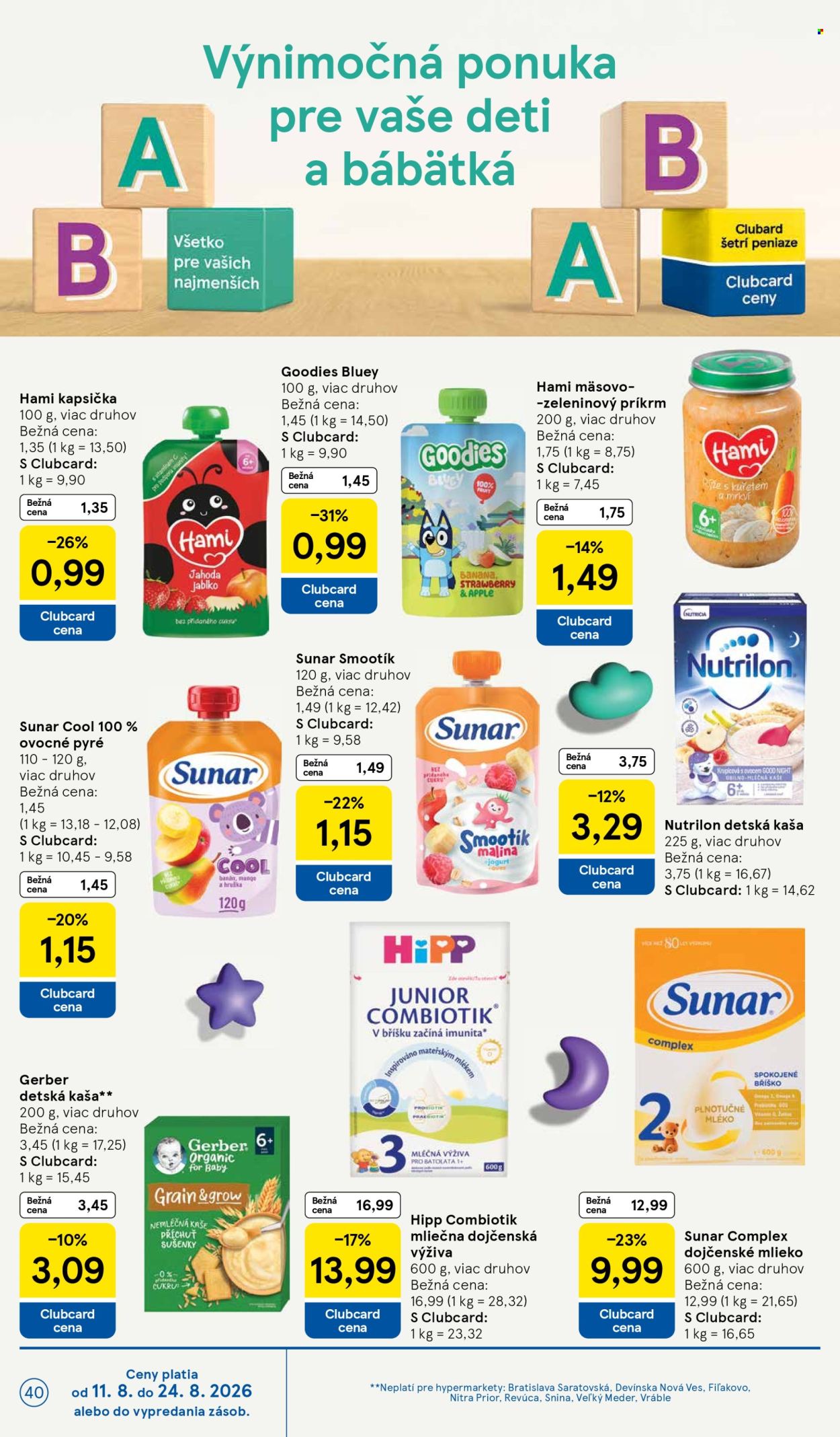 Leták TESCO - 12.8.2026 - 18.8.2026. Strana 40