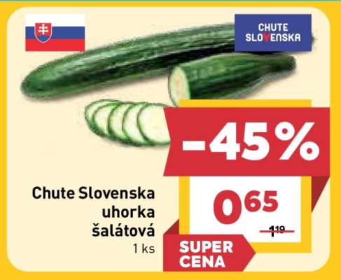 Chute Slovenska uhorka šalátová