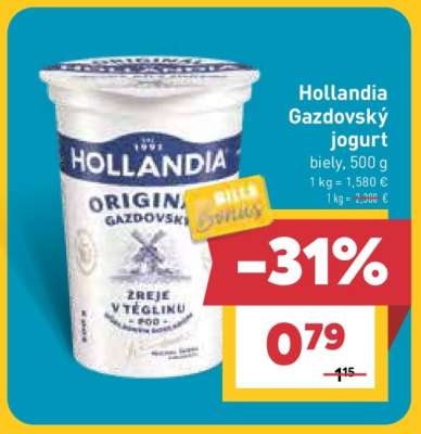 Hollandia Gazdovský jogurt