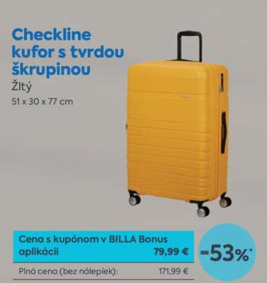 Checkline kufor s tvrdou škrupinou