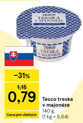 Tesco treska v majonéze